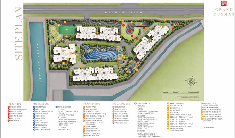 Grand Dunman Site Plan