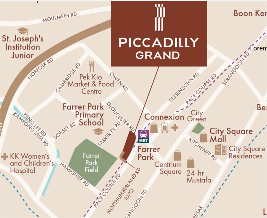 Piccadilly Grand Location Map