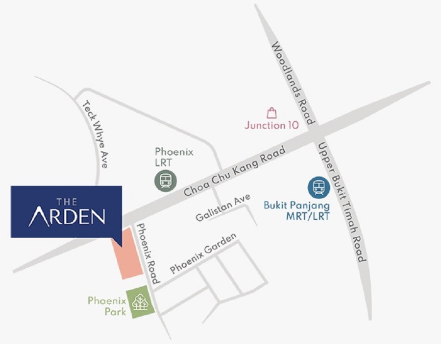 The Arden Location Map