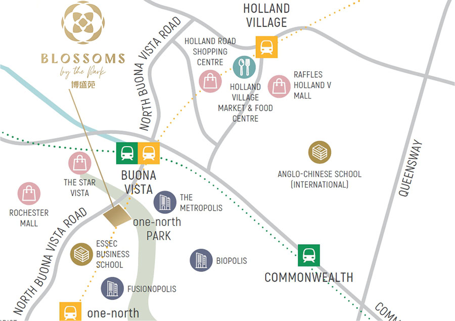 Blossoms By The Park Location Map