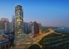 Newport Residences facade at Anson Road, a freehold condominium in Singapore’s CBD District 2