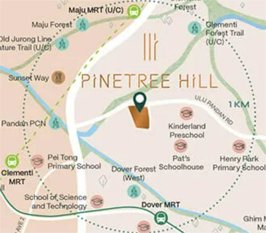 Pinetree Hill Location Map