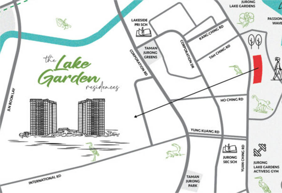 The Lakegarden Residences Location Map