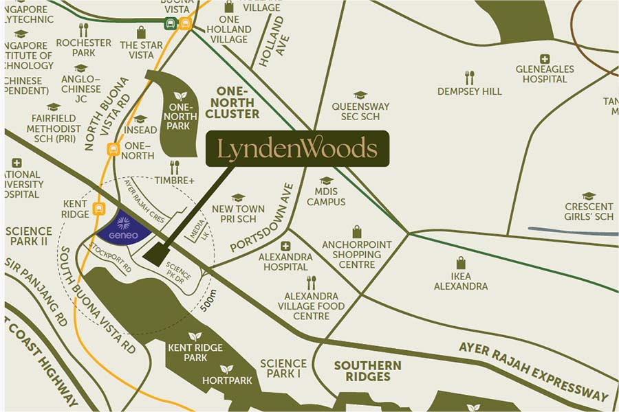 Lyndenwoods Location Map