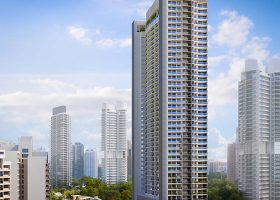 River Green River Valley artist impression showing a 36-storey residential tower with integrated podium, landscaped deck and elevated living above Great World MRT in District 9 Singapore