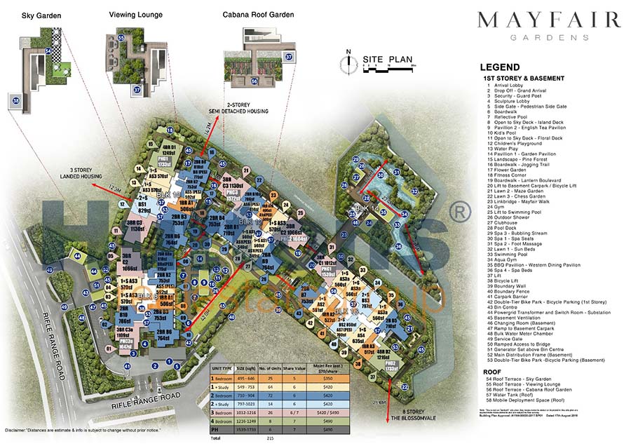 Mayfair Gardens Site Plan