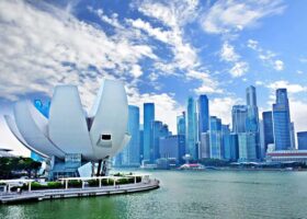 Singapore skyline with modern residential condominiums, illustrating the context of new launch condo pricing in Singapore