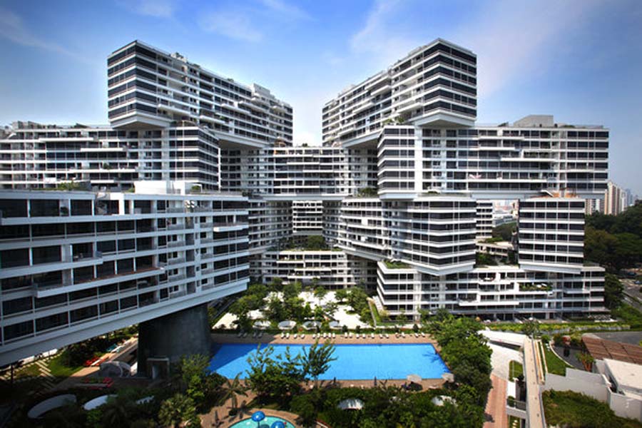 Singapore skyline with modern residential condominiums, illustrating long-term decision-making in new launch condo purchases