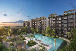 Narra Residences façade at Dairy Farm Walk, a low-density family-oriented condominium in District 23 Singapore