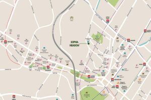 Location map of Sophia Meadow at 132 Sophia Road, illustrating its elevated position near Mount Sophia and proximity to Dhoby Ghaut MRT in Singapore’s Core Central Region.