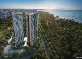Vela Bay condominium facade along East Coast Park near Bayshore MRT Singapore (artist impression)