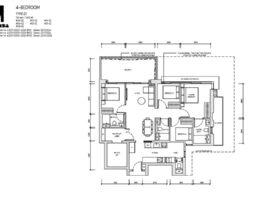 Aurea Beach Road 4 bedroom floor plan layout with private lift and efficient city living configuration