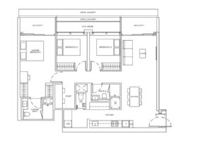 Newport Residences typical residential unit floor plan