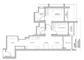 Promenade Peak floor plan layouts showing different unit configurations in the Zion Road condominium development