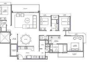River Modern condo floor plan layouts District 9 Singapore