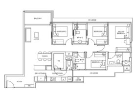 Terra Hill floor plan layout overview showing unit mix in Pasir Panjang Singapore