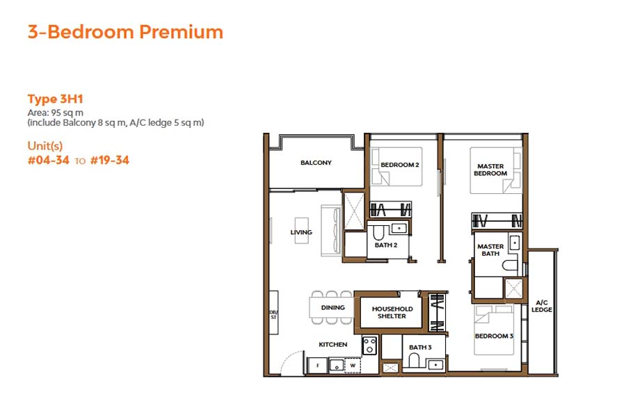The Collective at One Sophia floor plan layout overview showing unit mix in District 9 Singapore