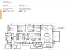 The Continuum 5 bedroom floor plan showing large family layout and private lift configuration at Thiam Siew Avenue District 15