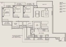 The SEN condominium floor plan layouts in Upper Bukit Timah District 21