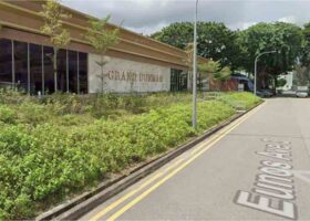Street view of Eunos Avenue 3 near Hafary Building where the Vela Bay showflat is located in Singapore