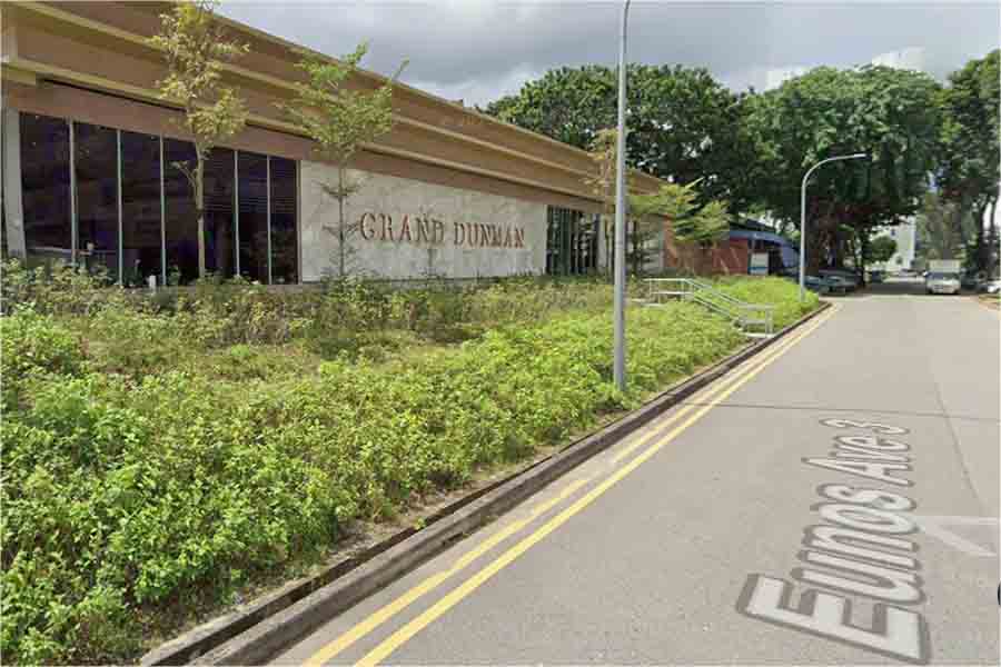 Street view of Eunos Avenue 3 near Hafary Building where the Vela Bay showflat is located in Singapore