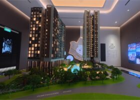 Hudson Place Residences showflat scale model along Portsdown Road in one-north Singapore