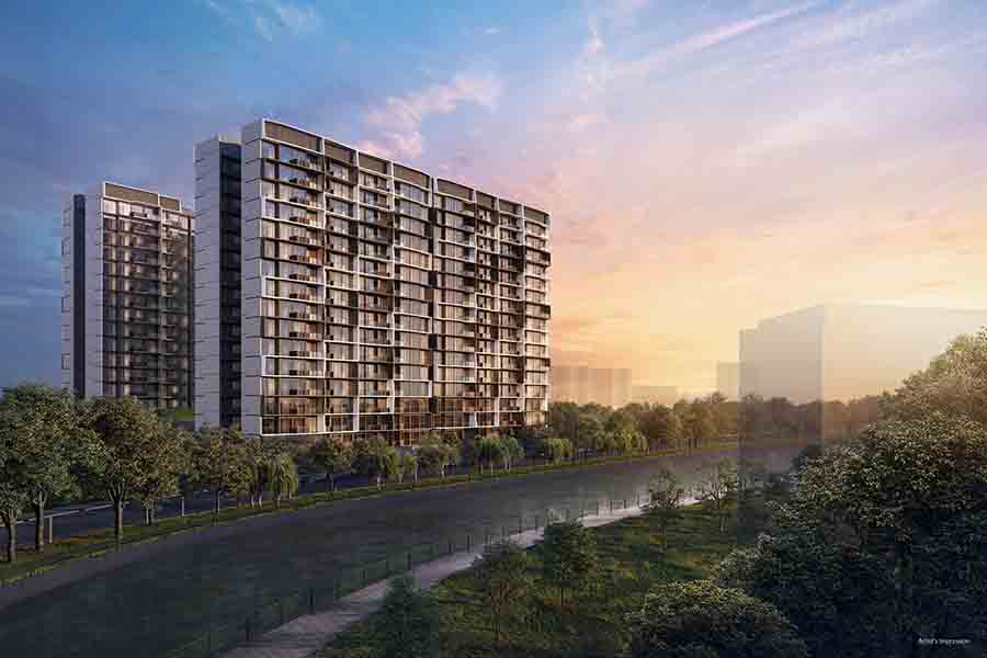 Lucerne Grand condo at Lakeside, Singapore, artist’s impression of the residential development