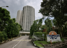Former Thomson View Condominium site at Bright Hill Drive, future Thomson Reserve redevelopment near Upper Thomson MRT