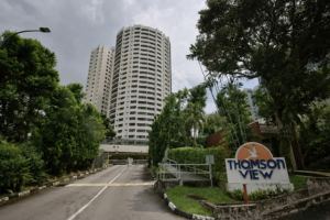Former Thomson View Condominium site at Bright Hill Drive, future Thomson Reserve redevelopment near Upper Thomson MRT