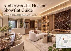 Amberwood at Holland showflat guide with preview dates, luxury interior and Jervois Lane location